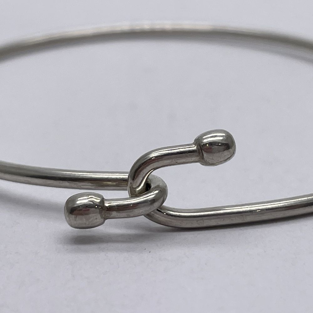 Tiffany Double Hook Wire Bangle Silver - image 6